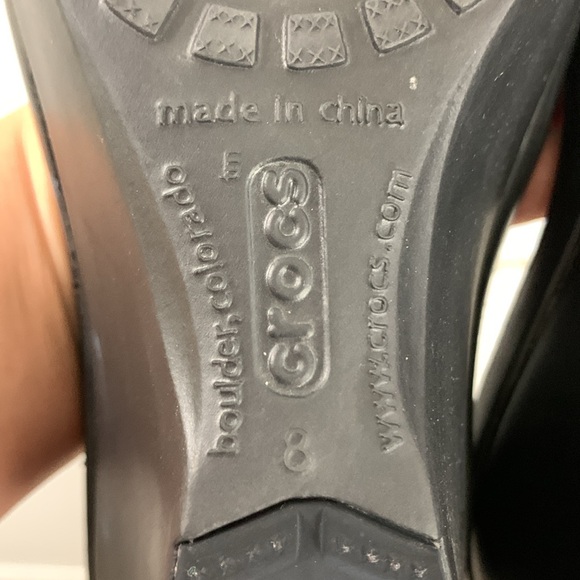 Crocs Kadee Wedge Sandal Size 8 Black - Picture 5 of 7